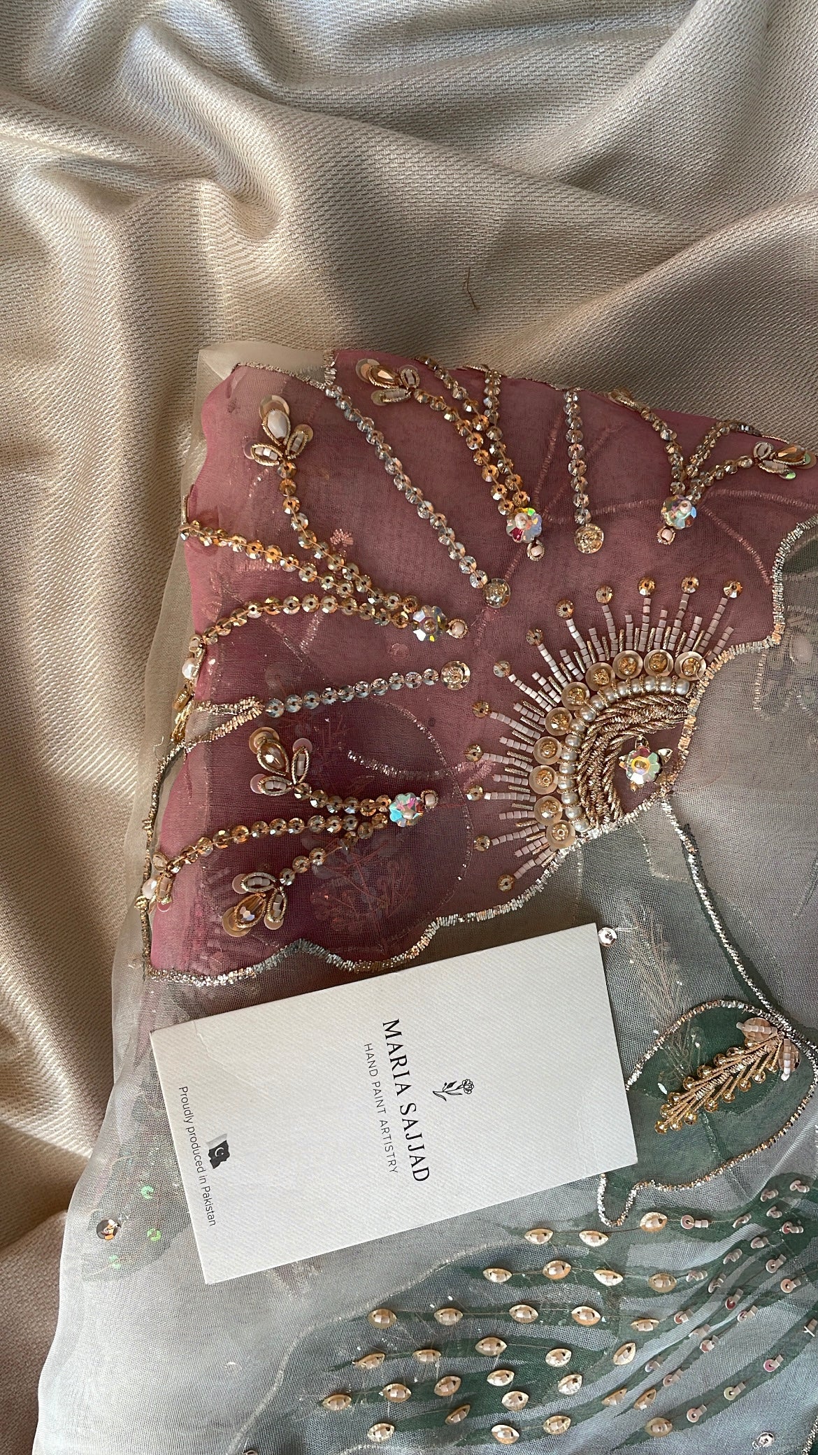 Bridal Handpainted dupatta