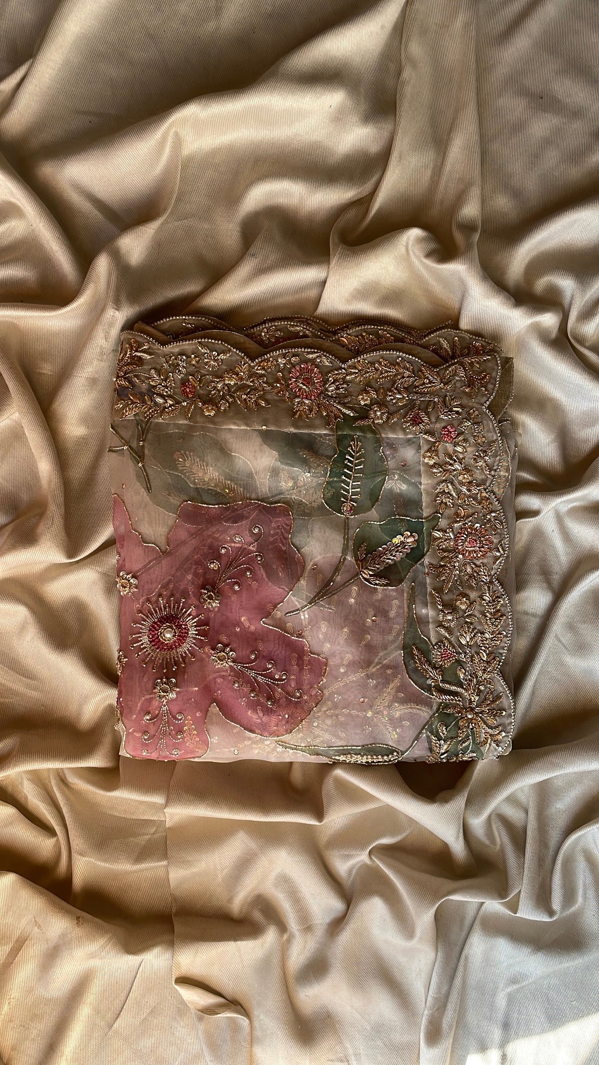 Bridal Handpainted dupatta