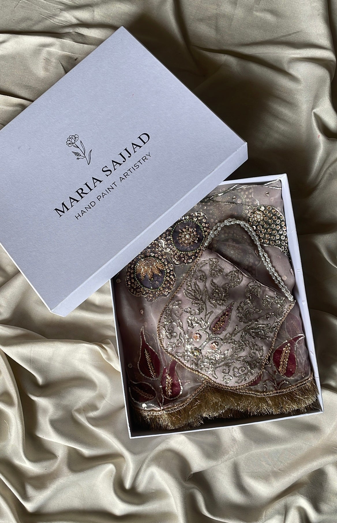 Festive HandPainted Dupatta