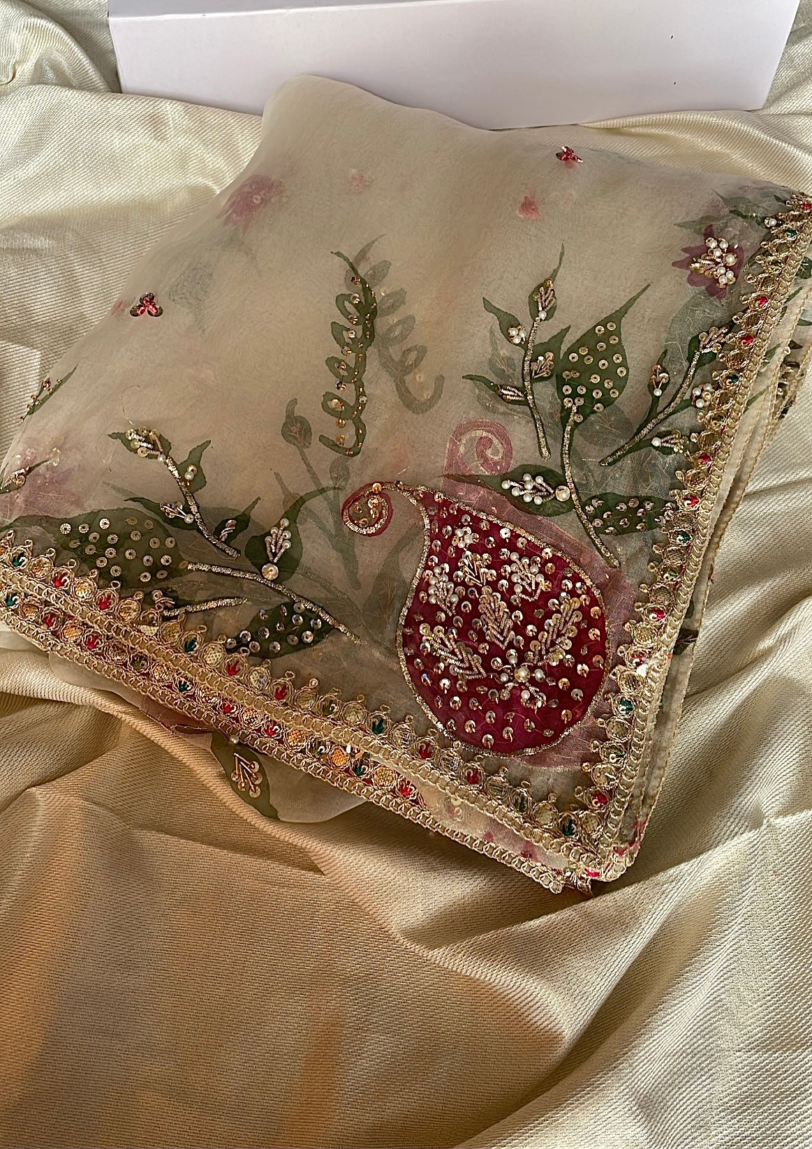 Festive HanPainted Dupatta