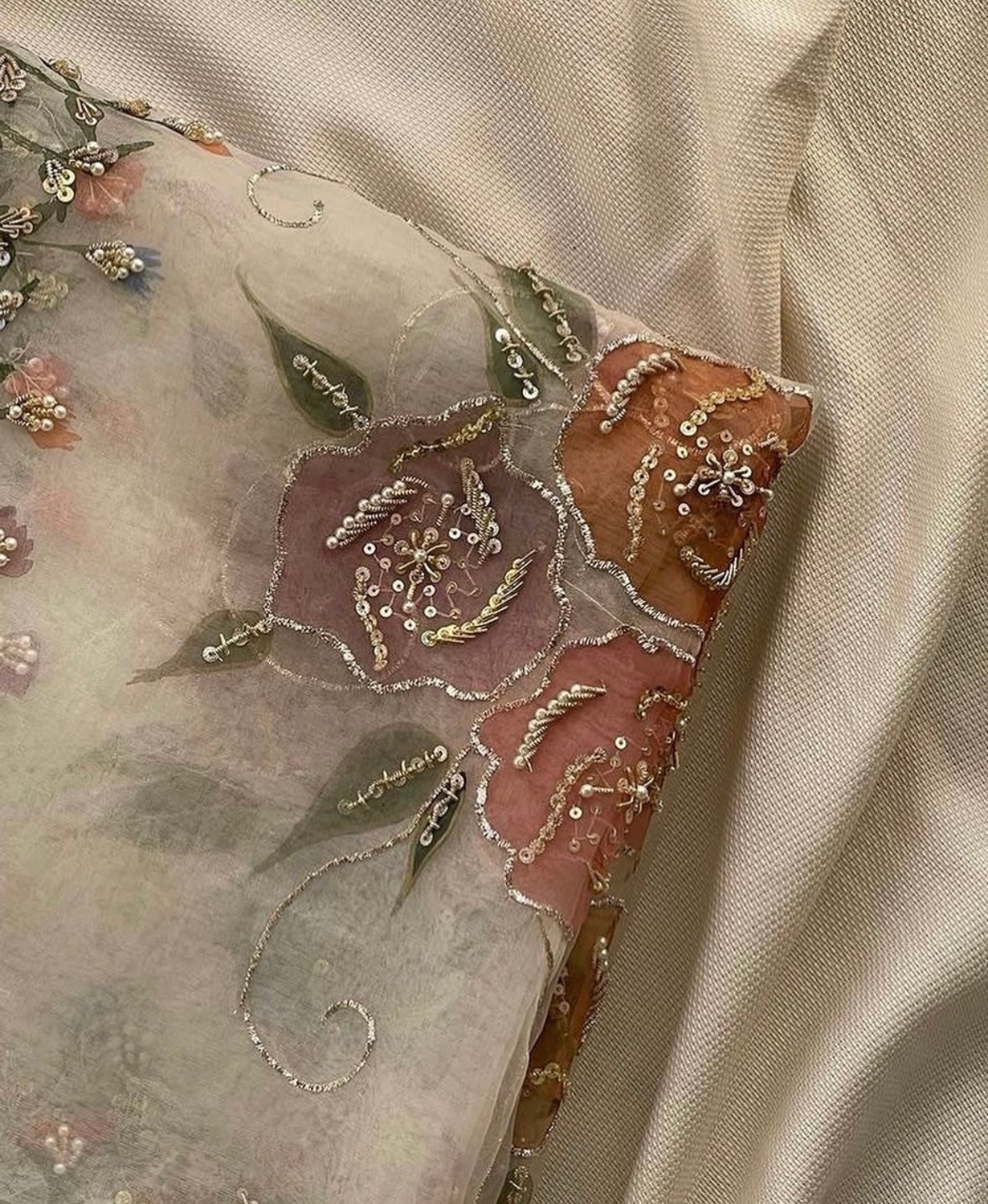 Festive HandPainted Duppata