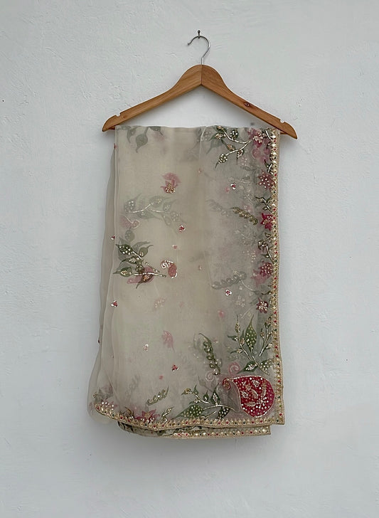 Festive HanPainted Dupatta