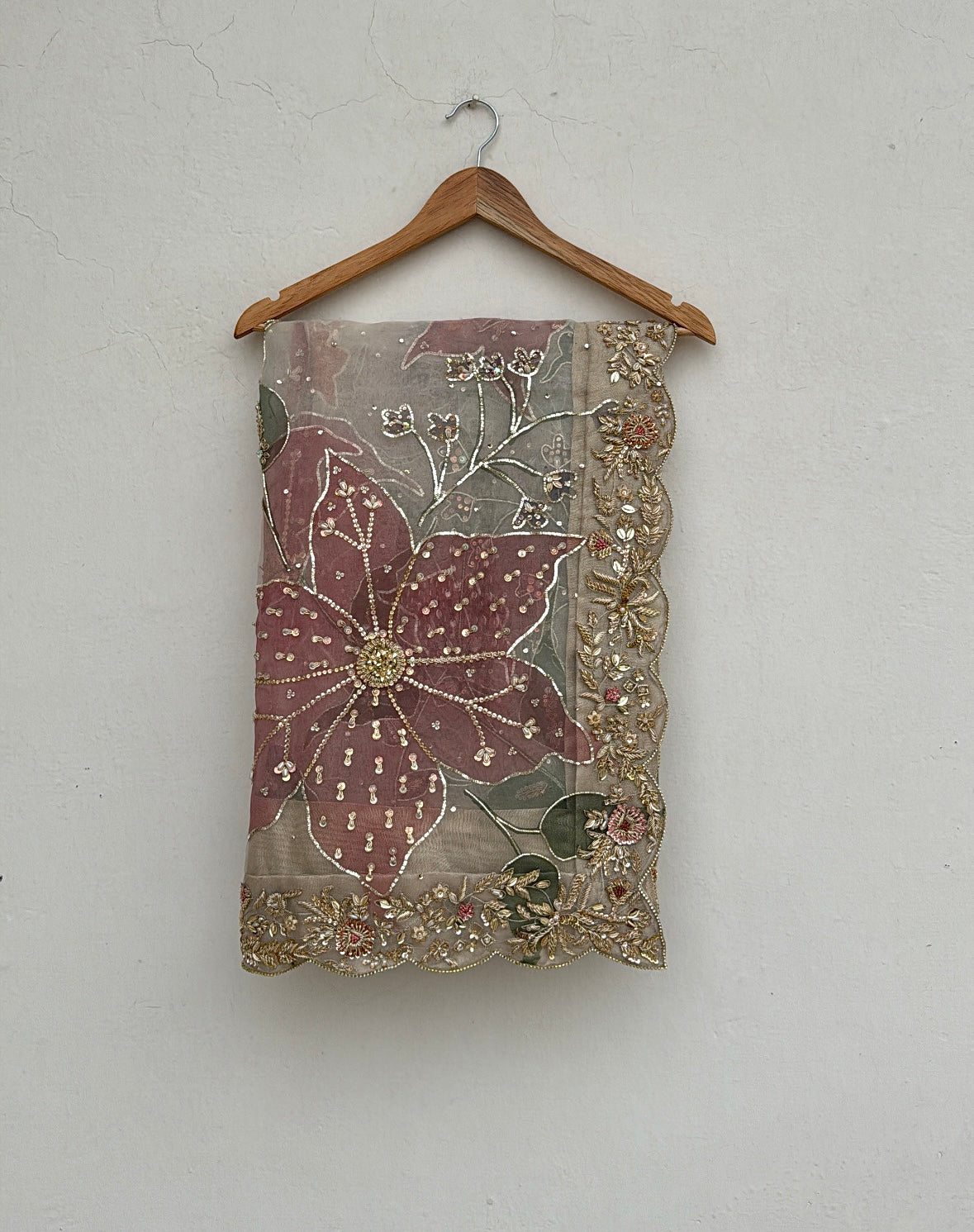 Bridal Handpainted dupatta