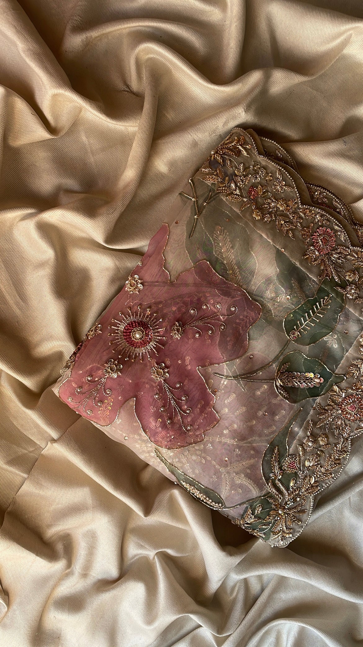 Bridal Handpainted dupatta