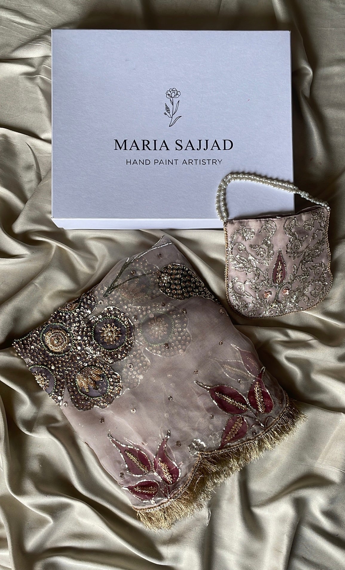 Festive HandPainted Dupatta