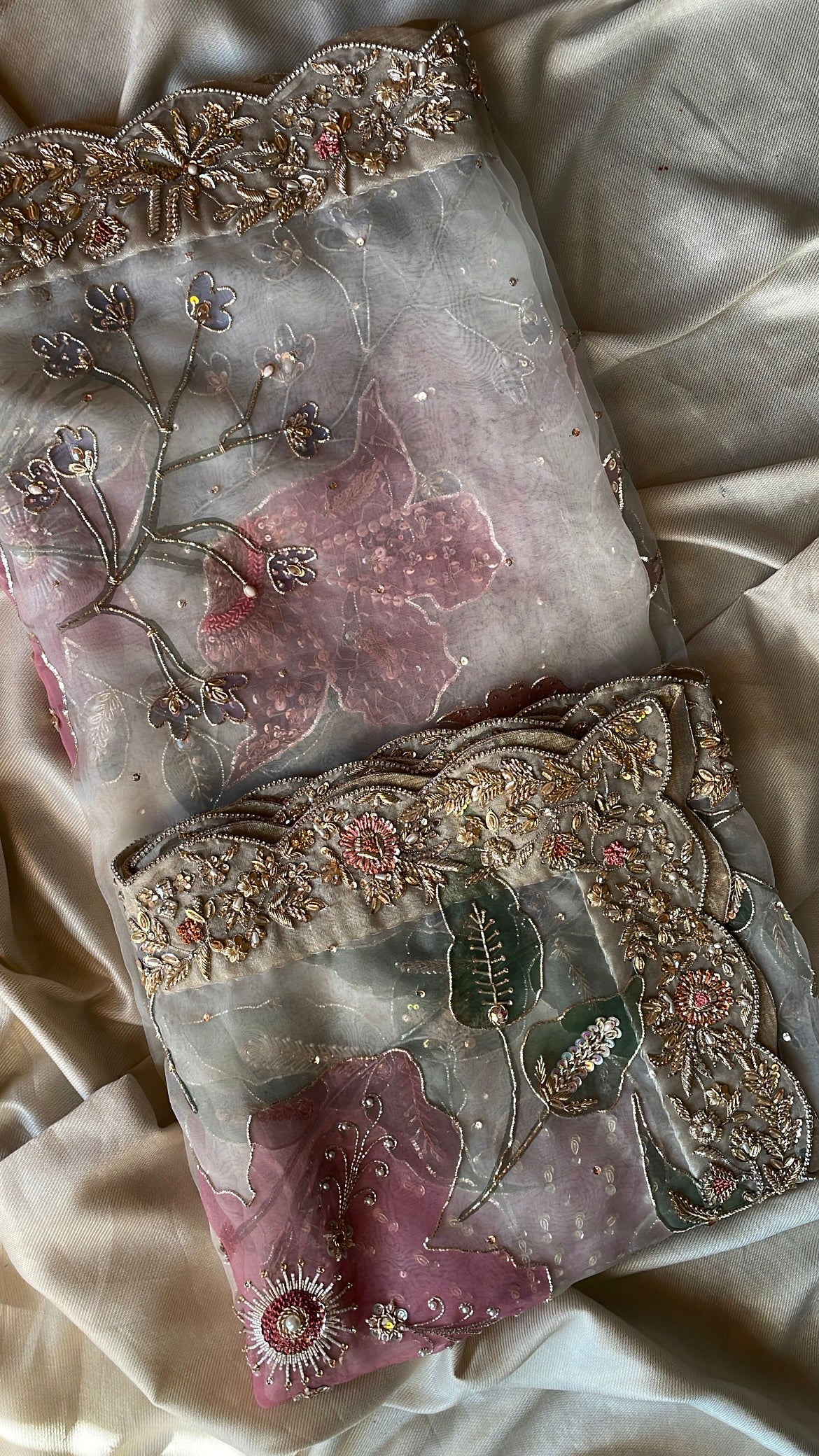 Bridal Handpainted dupatta