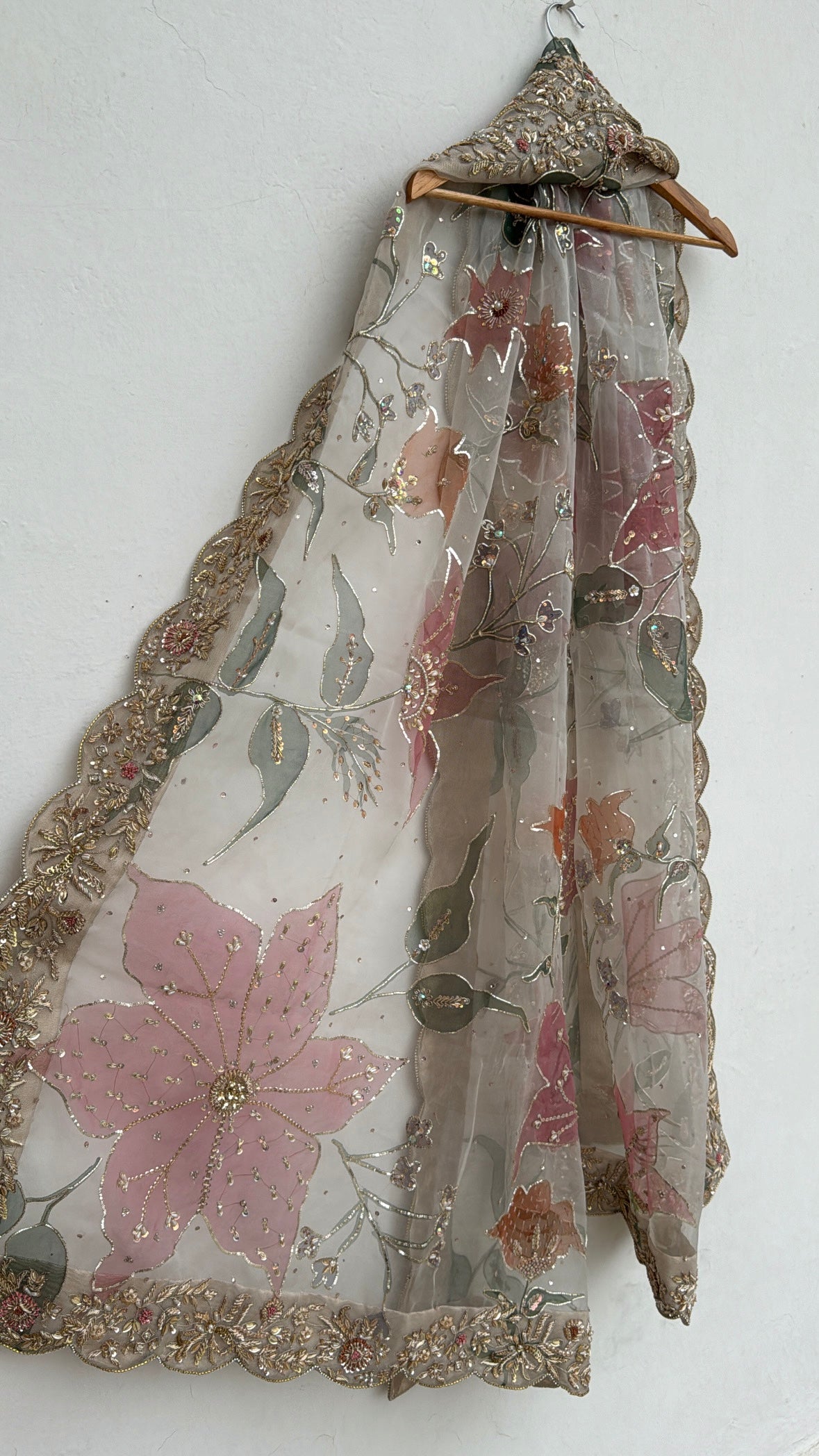 Bridal Handpainted dupatta