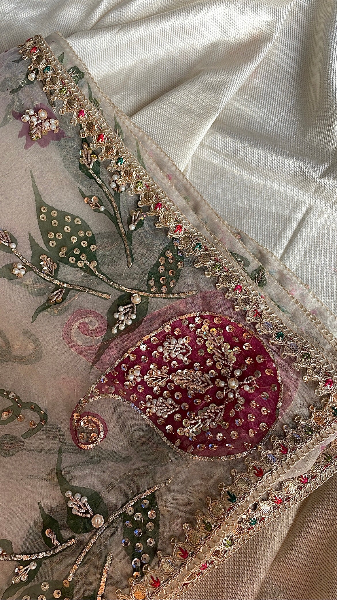 Festive HanPainted Dupatta